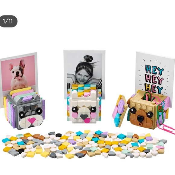 Lego DOTS Animal Photo Holder with collectable holder in center Lego miniature - Picture 4 of 5